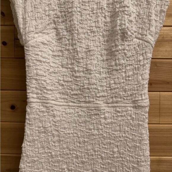 Sabina Musayev Sz Medium Bamboo Mini Dress Crinkle Cut Out Shoulder Pads Bridal - Picture 8 of 15